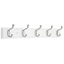 Brainerd Mfg Co/Liberty Hdw 27'Wht/Ni Rail/Coat/Hat 688 Clothing Hooks