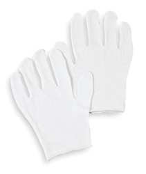 Condor 4JC99 Glove, Inspect, Cotton, Mens, White, Pr, Pk12