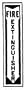 Fire Extinguisher Pressure Sensitive Sign, 4" X 18" - Fire Extinguisher