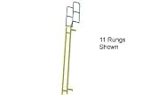 Walk Through With Handrails Fixed Access Ladder - Yellow