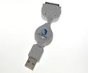 USB to Dock Connector, retractable cable for iPod