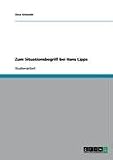 Produkt-Bild: Zum Situationsbegriff bei Hans Lipps