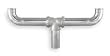 Industrial Grade 1PNR7 Center Outlet Waste, Pipe Dia 1 1/2 In