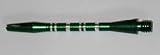 Striped Green Aluminum Shafts - 3 Sets, 2BA Medium Length, AR1
