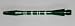 Striped Green Aluminum Shafts - 3 Sets, 2BA Medium Length, AR1