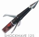 NEW ARCHERY PRODUCTS SHOCKWAVE BROADHEAD -- 3-PACKWt: 125gr