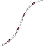 10kt. White Gold, Lab Created Alexandrite Fashion Bracelet