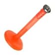 Stainless Steel 16g 5/16 Monroe PTFE w/Clear Push - Orange Sold as a Pair