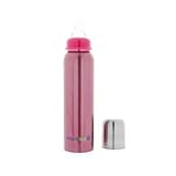 OrganicKidz Stainless Steel Vacuum Insulated Baby Bottle. Narrow Neck Bottle (9oz/270ml Raspberry)