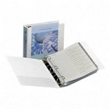 3-Ring Insertable Binder, 2 Capacity, 11x8-1/2, White