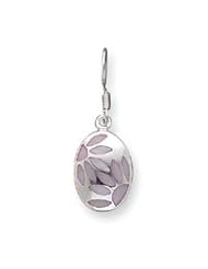 Sterling Silver Multi-color Mother of Pearl Earrings QE2677"