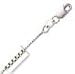 14k White Gold 18 Inch X .9 mm Box Chain Necklace