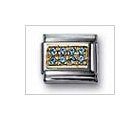 Plate Baby Blue Classic CZ Italian Charm by Nomination Charms