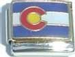 Clearly Charming Colorado State Flag Italian Charm Bracelet Link