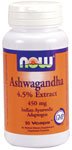 Ashwagandha by NOW Foods - (450mg - 90 Vegetarian Capsules)