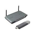 102658: Bundle: Belkin F5D7050 Wireless G USB 2.0 Network Adaptor + Belkin F5D7230-4 Wireless DSL Router 54g (B5Duk035)