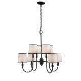 World Imports 1348-29 Brisbane Collection 8-Light Chandelier, Euro Bronze