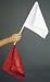 Sporting Goods : Officials Flags- 1 red & 1 white