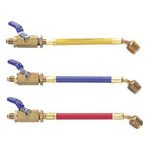アサダ　１／４”ＢＶ付ホース　オス（ＢＶ付）×メス　黄　3339408　Y25002