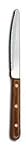 Economy Steak Knife, 5 in Wood Handle 12 Pack Only, Wavy Edge, pointed Tip Model 42498