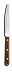 Economy Steak Knife, 5 in Wood Handle 12 Pack Only, Wavy Edge, pointed Tip Model 42498