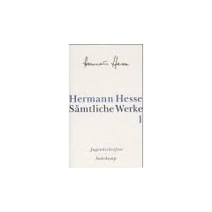 S�mtliche Werke in 20 B�nden und einem Registerband: Band 1: Jugendschriften: Bd. 1