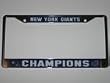NEW YORK GIANTS 2008 Super Bowl Champions Durable Metal LICENSE PLATE FRAME