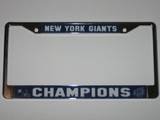 NEW YORK GIANTS 2008 Super Bowl Champions Durable Metal LICENSE PLATE FRAME