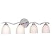 Vaxcel Lighting - VL27654CH: Avant Garde 4L Vanity Light Chrome