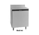27 in Freezer Counter, Work Top, S/S top W/Rear Splash