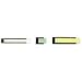 Magna Visual All-Magnetic Card Holders, 1in. x 2in., Pack Of 25