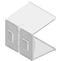 Southern Imperial Inc R16-4W-100BG Three Way Sign Holder 1-1/4 (Pack of 100)