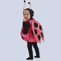 Mullins Square Hot Pink Ladybug, Pink - 6-18 Months