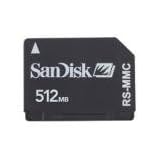 SanDisk 512MB Reduced Size MultiMedia Card (RS-MMC) - SDMRJ-512-A10M
