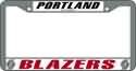 Portland Trail Blazers Chrome License Plate Frame