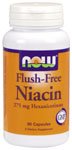 Flush-Free Niacin by NOW Foods - Vitamins (500mg - 90 Vegetarian Capsules)