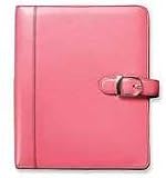 Day-Timer 48434 Personal organizer starter set, pink leather starter set, 5-1/2 x 8-1/2