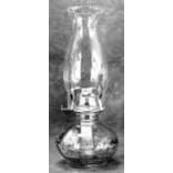 Princess Oil Lamp - L395cl 13In. Cl Princess Oil Lamp by 21st Century