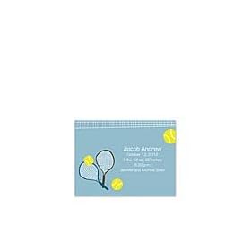 Tennis Star Announcement Baby Boy Announcements