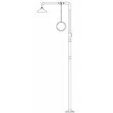 Speakman Lifesaver Emergency Showers Free Standing Deluge Self Closing Pull Chain SE-250