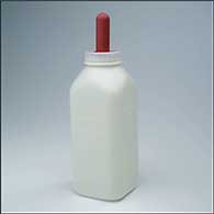 Calf Bottle W/ Screw On Cap - 2 Quart - White