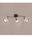 Eurofase Lighting 13704-032 Lakewood 3 Light Track-Rail Lighting Kit in Rust with Tiffany glass