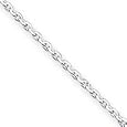 Cable Chain Necklace Sterling Silver 2.00mm (Available in Different Sizes)
