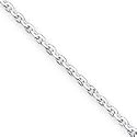 Sterling Silver 2.00mm Cable Chain Necklace (Available in Sizes 7, 8, 16, 18, 20, 24, and 30 Inches))