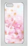 Flower Art Cherry Blossom Iphone 5 5S Hard Shell with Transparent Edges Cover Case by Lilyshouse
