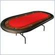 Ultimate Poker Table - Red - Removable Playing Surface