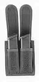Uncle Mikes Black Double Magazine Pouch w/Velcro