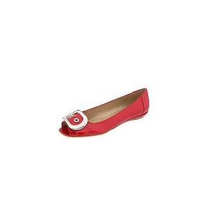 Buy Stuart Weitzman Youngbuck | Ladies Dress Flat Shoes Red Quasar Patent by Stuart Weitzman
