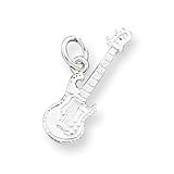 Sterling Silver Electric Guitar Charm