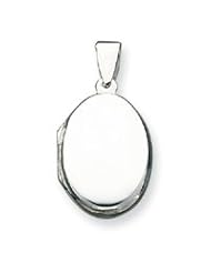 Medium Sterling Silver Domed Oval Locket